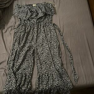 Animal print jumpsuit